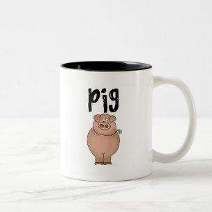 Schweinehof-Tier-T-Shirts und Geschenke Zweifarbige Tasse