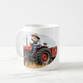 Schweinehund auf einer Traktortasse Kaffeetasse (Vorderseite Links)