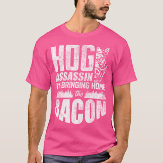 Schweinejagd Schweinejäger Wildschweinjäger Jäger  T-Shirt
