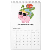 Schweinekalender Kalender (Jan 2027)