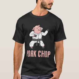Schweinekanne Funny Pig Animal Pub Karate T-Shirt
