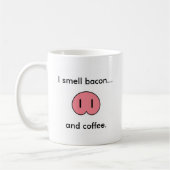 Schweinekanne mit I Geruch Bacon... Kaffeetasse (Links)