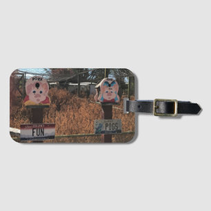 Schweinekanne, Schweine, Idaho Gewitzte Zeichen Gepäckanhänger
