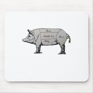 Schweinekarte Mousepad