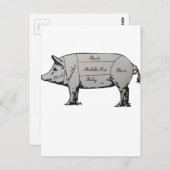 Schweinekarte Postkarte (Vorne/Hinten)