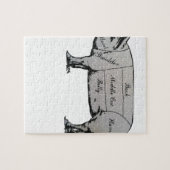 Schweinekarte Puzzle (Horizontal)