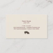 Schweinekarte Visitenkarte (Rückseite)