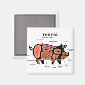 Schweinekasten-Diagramm Magnet (Vorderseite/Rückseite)