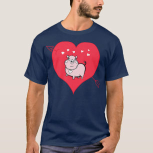 Schweinekerne Valentinstag Liebe Schwein T-Shirt
