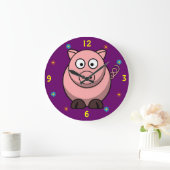 Schweineklemme Große Wanduhr (Zuhause)