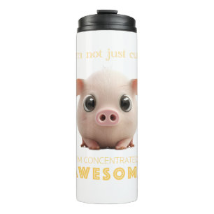 Schweinekonzentriertes Phantastisches Niedliches, Thermosbecher