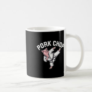 Schweinekotelett - Lustiger Schwein Karate Witz Kaffeetasse