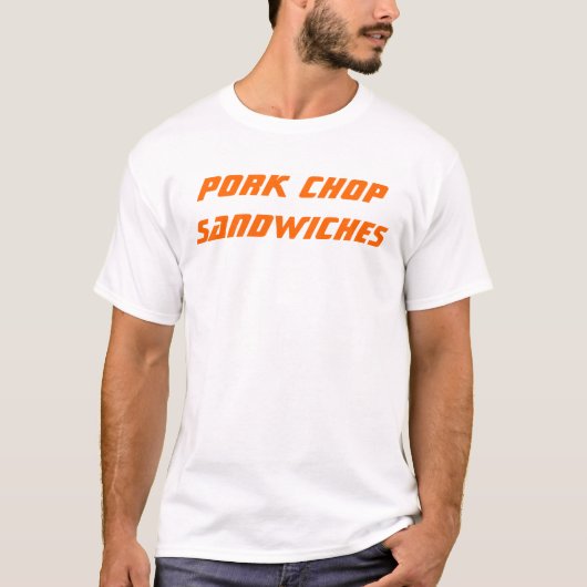 Schweinekotelett-Sandwiche T-Shirt (Vorderseite)