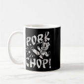 Schweinekotelett Sarcatic Karate Schwein Kaffeetasse (Links)