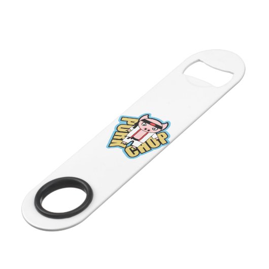 Schweinekotelett Speed Flaschenöffner (Rückseite Schrägansicht)