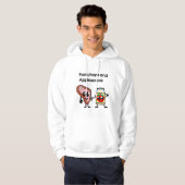 Schweinekotelett und Apfelmus-Shirt Hoodie (Vorne ganz)