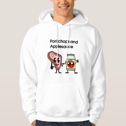 Schweinekotelett und Apfelmus-Shirt Hoodie (Vorderseite)