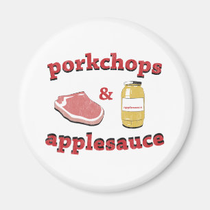 Schweinekoteletts & Apfelmus Magnet