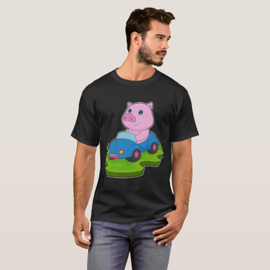 Schweinekraftwagen T-Shirt (Vorne ganz)