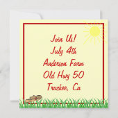 Schweinekrippe Einladung (Rückseite)