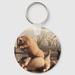 Schweineküken Schlüsselanhänger