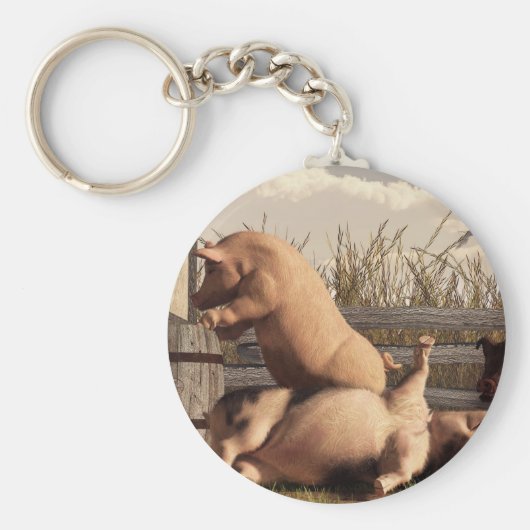 Schweineküken Schlüsselanhänger (Vorne)