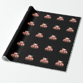 Schweinekunst – Muttersau und Ferkel Geschenkpapier (Ungerollt)