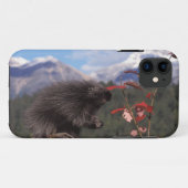 Schweinekuppine, fütternd auf Stachelbeere Case-Mate iPhone Hülle (Rückseite (Horizontal))