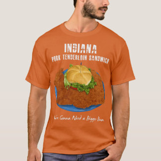 Schweinelende Sandwich Deep Fried Cutlet Hamburger T-Shirt
