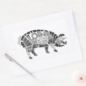 Schweinepest Rechteckiger Aufkleber (Umschlag)