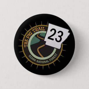 Schweinepfad-Highway 23 Arkansas Motorradstraße Button