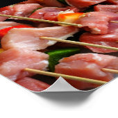 Schweinepfeffer-Spieße Poster (Ecke)