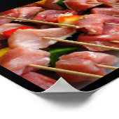 Schweinepfeffer-Spieße Poster (Ecke)