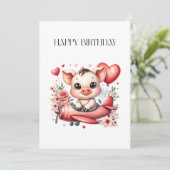 Schweinepilot Geburtstag (Stehend Vorderseite)
