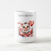 Schweinepilot Geburtstag Kaffeetasse (Mittel)