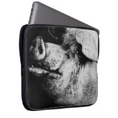 Schweineporträt Laptopschutzhülle (Vorne Rechts)
