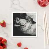 Schweineporträt Serviette (Beispiel)