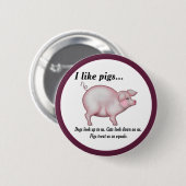 Schweinequalität Button (Vorne & Hinten)