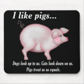 Schweinequalität Mousepad (Vorne)