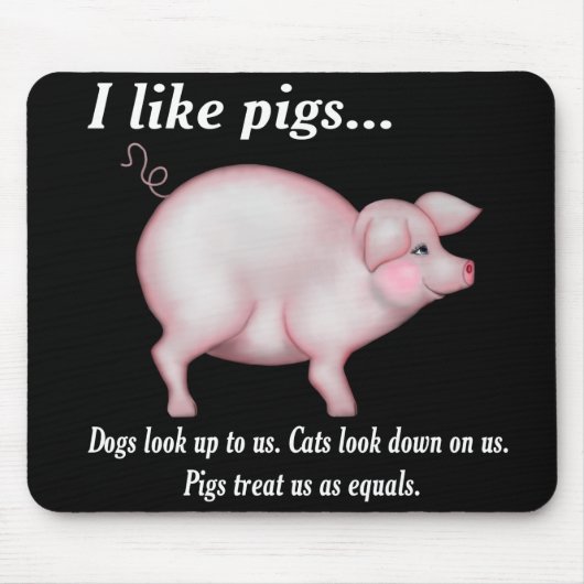 Schweinequalität Mousepad (Vorne)