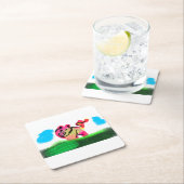 Schweinequelle  rechteckiger pappuntersetzer (Vor Ort)