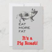 Schweineräute Einladung (Vorderseite)