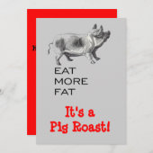 Schweineräute Einladung (Vorne/Hinten)