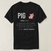 Schweineschirme für Männer Schweine Rosa Schweinef T-Shirt (Design vorne)