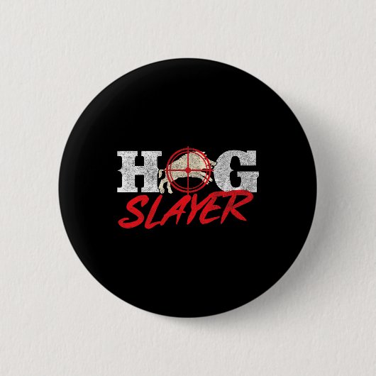 Schweineschlachter - Wildschweinjagd Wildschweinjä Button (Vorderseite)