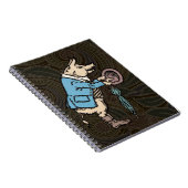 Schweineschleife formale antike Farbe Notizblock (Rechte Seite)