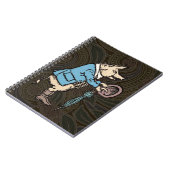 Schweineschleife formale antike Farbe Notizblock (Linke Seite)