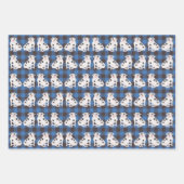 Schweineschleife Geschenkpapier Set (Vorderseite)