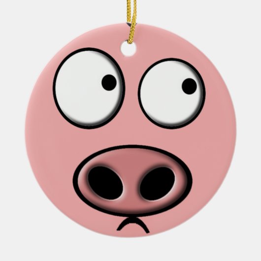 Schweineschmuck (beidseitig) keramikornament (Vorne)