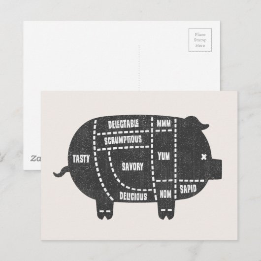 Schweineschnitt III Postkarte (Vorne/Hinten)
